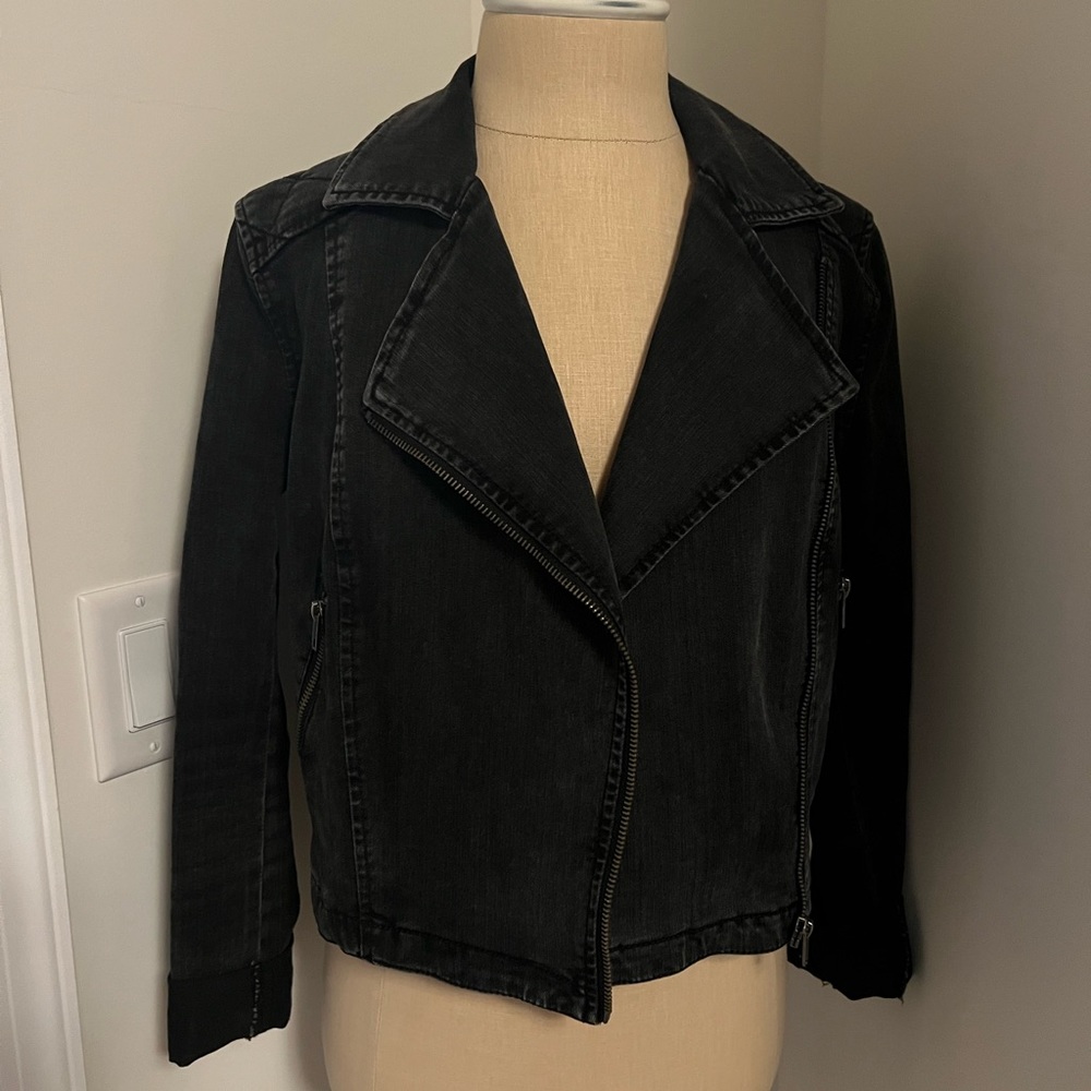 Urban Outfitters Silence + Noise Denim Moto Jacket